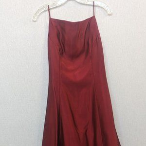 Shiny, Red Evening Gown